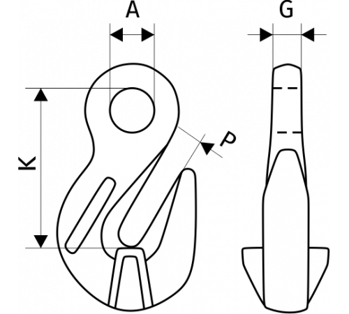 Крюк укорачивающий 31,5 т, размер 32-8